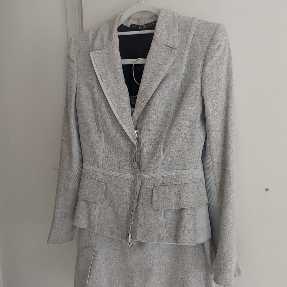 Vintage Gianfranco Ferre Grey Suit, Size 38